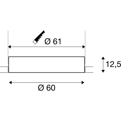 Medo 60 EL lampa sufitowa wbudowywana LED 36W 50000lm 3000K 4000K biały 1001903