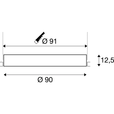 Medo 90 Dl lampa sufitowa wbudowywana LED 72W 10150lm 3000K 4000K biały 1001904