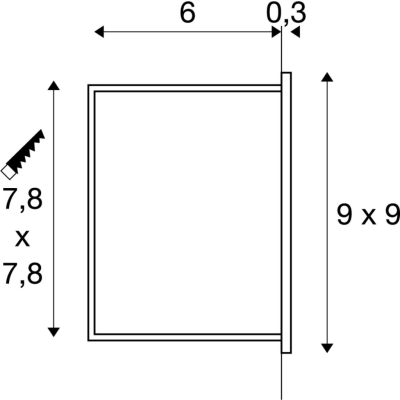 Mobala kinkiet wbudowywany LED 1,3W 14lm 3000K biały 1002982