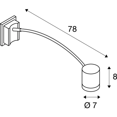 Myra Display kinkiet GU10 IP55 srebrnoszara 233134