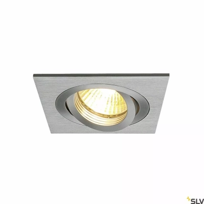 New Tria 1 lampa wbudowywana GU10 szczotkowane aluminium 111361 SLV