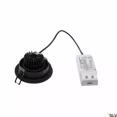 New Tria 1 Set lampa wbudowywana LED 8W 645lm 2700K czarna matowa 113870