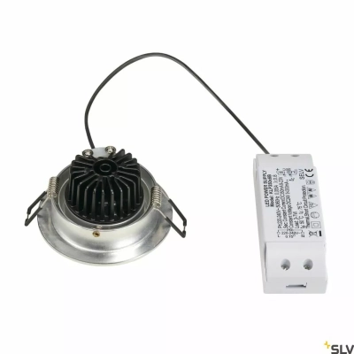 New Tria 1 Set lampa wbudowywana LED 8W 645lm 2700K szczotkowane aluminium 113876