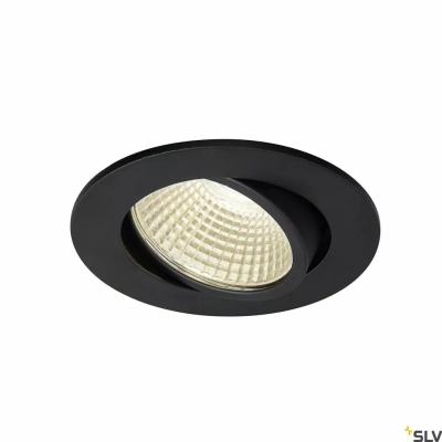 New Tria 68 I CS lampa sufitowa wbudowywana LED 4W 360lm 3000K 38° okrągła czarna 1003057 SLV