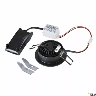 New Tria 68 I CS lampa sufitowa wbudowywana LED 4W 330lm 2700K 38° okrągła czarna 1003058