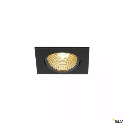 New Tria 68 I CS lampa sufitowa wbudowywana LED 11W 800lm 2700K 38° kwadratowa czarna 1003068 SLV