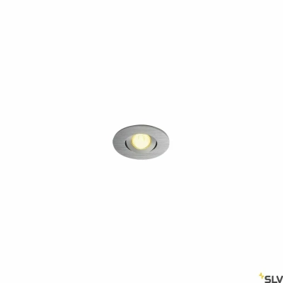 New Tria Mini Set lampa wbudowywana LED 4,4W 190lm 3000K szczotkowane aluminium 113976 SLV