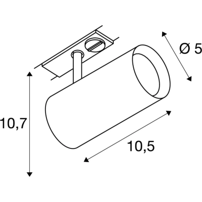 Noblo Track spot 7,5W 620lm 2700K 36° czarny 1001862