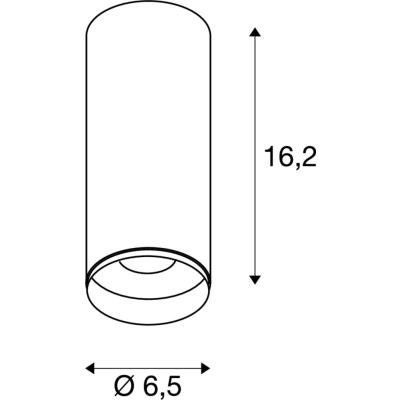 Numinos CL Dali S Ø6,5cm lampa sufitowa LED 10.42W 985lm 2700K/3000K/4000K 24°/36°/60° czarna