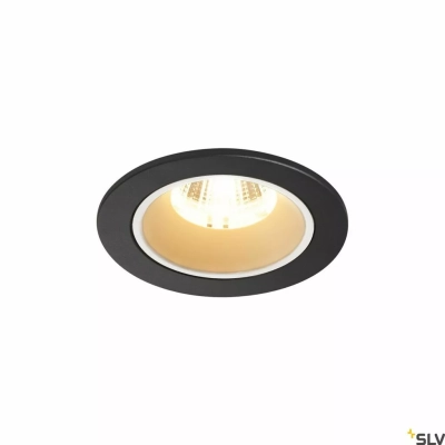 SLV Numinos DL S Ø 8 cm lampa wbudowywana LED 8,6 W 720 lm 2700K/3000K/4000K 20°/40°/55° czarno-biała