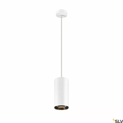 SLV Numinos Dali XL Ø 12 cm lampa wisząca LED 36 W 2980 lm 2700K/3000K/4000K 24°/36°/60° biało-czarna