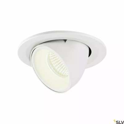 SLV Numinos Gimble S Ø 10 cm lampa wbudowywana LED 8,6 W 720 lm 2700K/3000K/4000K 20°/40°/55° biała