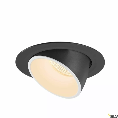 Numinos Gimble XL Ø19cm lampa wbudowywana LED 37,4W 3500lm 2700K/3000K/4000K 20°/40°/55° czarno-biała