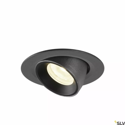 Numinos Gimble XS Ø8cm lampa wbudowywana LED 7W 620lm 2700K/3000K/4000K 20°/40°/55° czarna