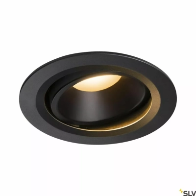 SLV Numinos Move DL L Ø 16 cm lampa wbudowywana LED 25,41 W 2150 lm 2700K/3000K/4000K 20°/40°/55° czarna