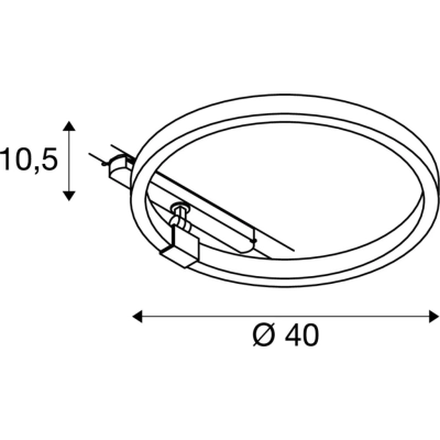 One 40 Track Dali lampa z systemem 3-fazowym 15,2W 670lm 4000K czarna 1004771