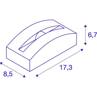 Out-Beam Frame CW kinkiet LED 3,5W 60lm 3000K IP55 antracyt 1003518