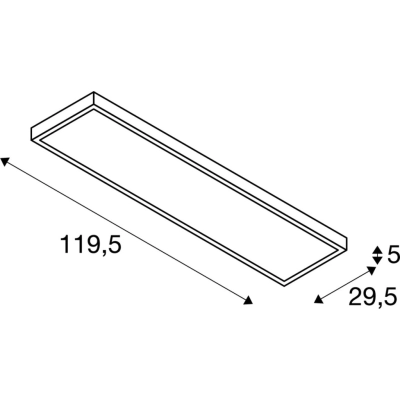 Panel Dali lampa sufitowa LED 43W 3400lm 4000K szary 1003055