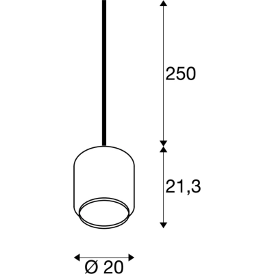 Pantilo 20 lampa wisząca E27 miedź 1003005