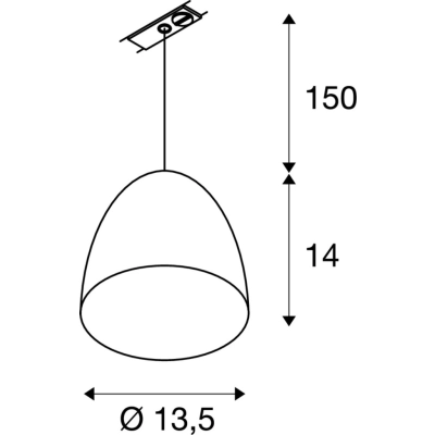 Para Cone 14 PD lampa wisząca GU10 miedź 1001968