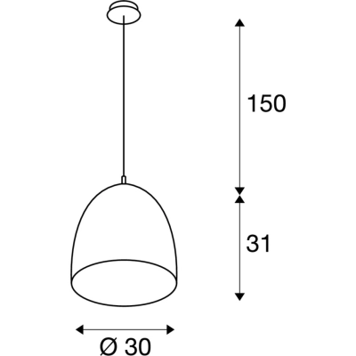 Para Cone 30 lampa wisząca E27 miedź szczotkowana miedź szczotkowana 133019