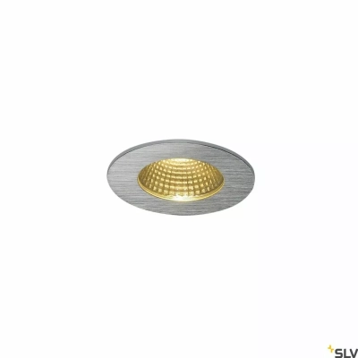 Patta-I lampa wbudowywana LED 11W 910lm 3000K szczotkowane aluminium 38° 114426 SLV