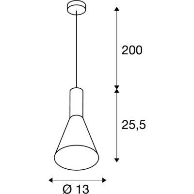 Phelia 130 E27 lampa wisząca czarny złoty 1002951