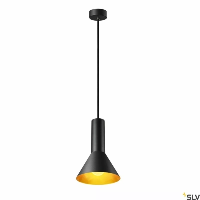 Phelia 175 E27 lampa wisząca czarny złoty 1002948