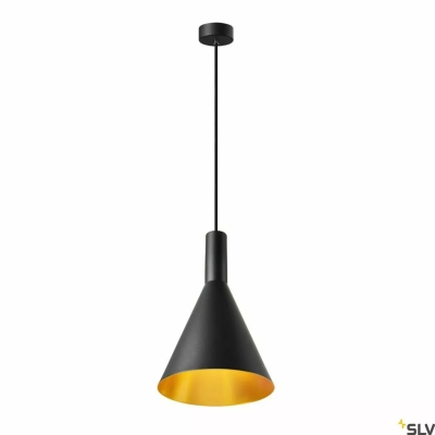 Phelia 280 E27 lampa wisząca czarny złoty 1002950