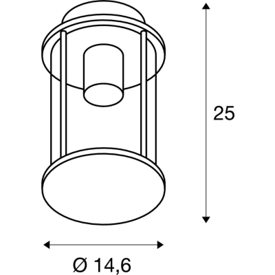 Photonia lampa wisząca E27 IP44 antracytowa 232065