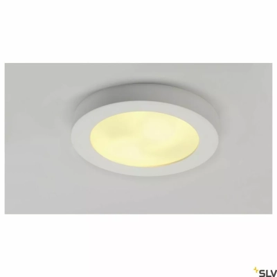 Plastra 105 lampa sufitowa 2xE27 biały gips 148001 SLV