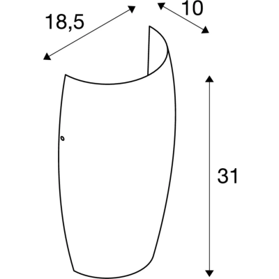 Purisa E27 kinkiet biały 1002993