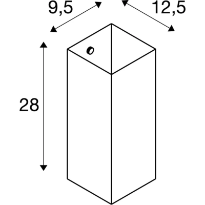 Quadrass kinkiet 1xE27 biały 1003431