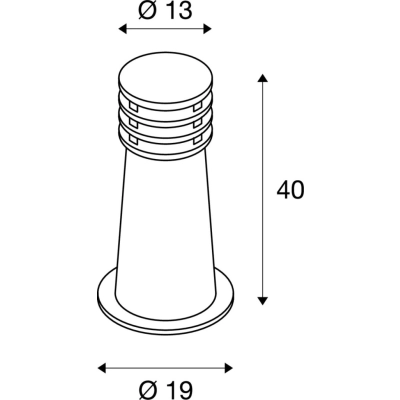 Rusty 40 lampa stojąca E27 IP55 zardzewiałe żelazo 229020