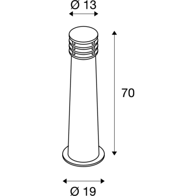 Rusty 70 lampa stojąca E27 IP55 zardzewiałe żelazo 229021