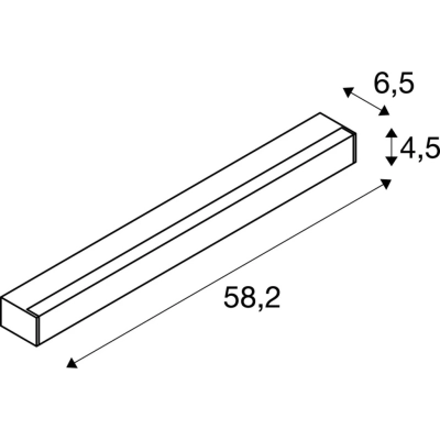 Sight LED kinkiet z wyłącznikiem 20W 1490lm 3000K 600mm czarny 1001283