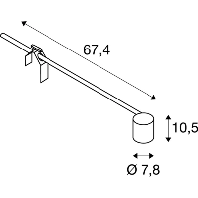 Spot Display E27 lampa ekspozycyjna szary 1002987