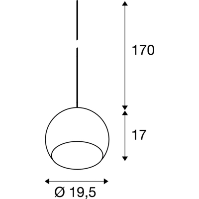 Sun 20 PD lampa wisząca E27 biała 1002045