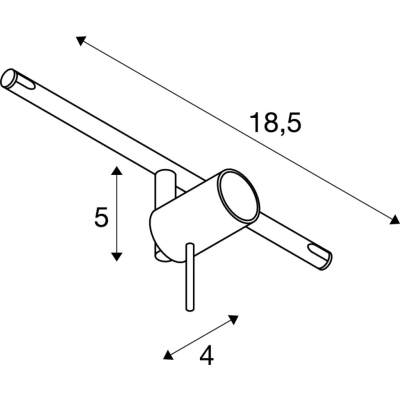 Syros lampa do systemu linkowego TENSEO PAR16 12V chrom 139102