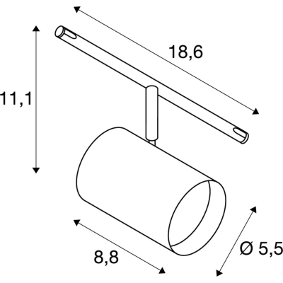 Tenseo Noblo lampa do systemu linkowego 8,5W 420lm 2700K czarny 1002694