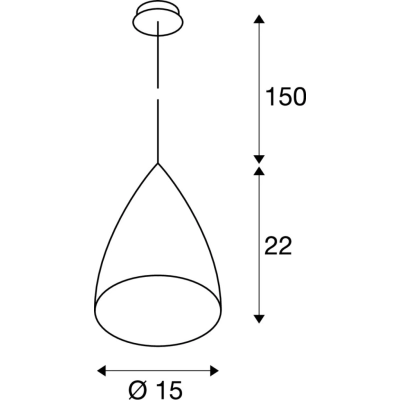 Tonga lampa wisząca E27 biała 133444