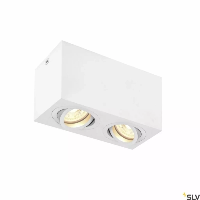 Triledo Double lampa sufitowa 2xGU10 biały 1002006 SLV