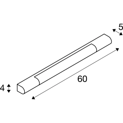 Trukko 60 kinkiet LED 9,2W 750lm 3000K chrom biały 149762