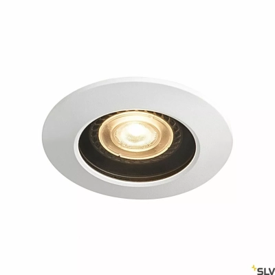 Varu GU10 DL lampa sufitowa wbudowywana czarny biały 1001931 SLV