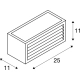 Box_L kinkiet i sufitowa LED antracytowy IP44 3000K 19W 1002035