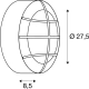 Bulan Grid plafon 2xE27 IP55 biała 229081