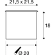 Dasar 215 lampa najazdowa GU10 PAR111 IP67 stal nierdzewna 316 229234