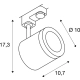 Enola_C spot do szyny 3-fazowej LED 11W 1040lm 3000K czarny 152430