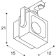 Euro Cube spot do szyny 3-fazowej LED 26W 2470lm 3000K czarny 152750