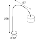 Fenda Bow Basis E27 lampa podłogowa biała 1003028